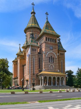 Timisoara, Romanya ve Avrupa Ortodoks Katedrali 'nin mimari ayrıntıları