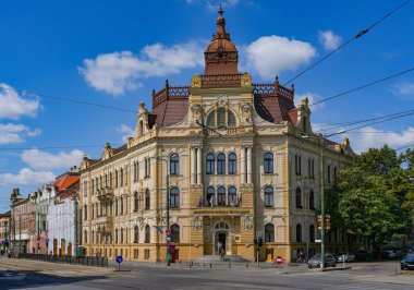 Romanya ve Avrupa 'daki Timisoara Şehri' nin turistik yaz manzarası
