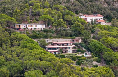 Elba Adası, Toskana, İtalya ve Avrupa 'nın turistik yaz manzarası