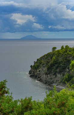 Touristic summer landscape of Elba Island, Tuscany, Italy, Europe clipart