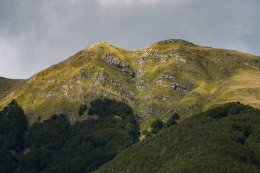 Summer landscape of Parco Nazionale dell'Appennino Tosco-Emiliano, seen from Lagastrello Pass, Italy, Europe. clipart