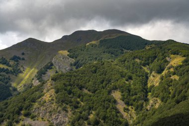 Parco Nazionale dell 'Appennino Tosco-Emiliano' nun yaz manzarası, Lagastrello Geçidi, İtalya, Avrupa.