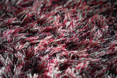 Sentetik halının yüksek büyütülmüş makro görüntüsü