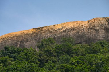 Sigiriya Fortress Rock is an ancient rock fortress located in the northern Matale District near the town of Dambulla in the Central Province, Sri Lanka clipart