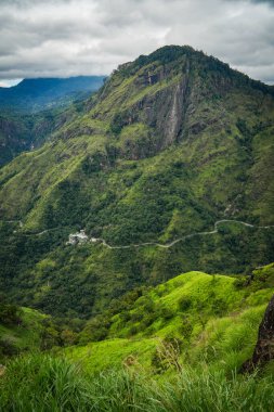 Ella, Sri Lanka, Asya 'daki Little Adams tepesinden panoramik manzara