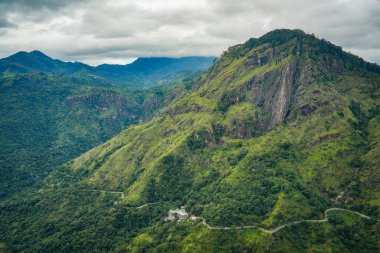 Ella, Sri Lanka, Asya 'daki Little Adams tepesinden panoramik manzara