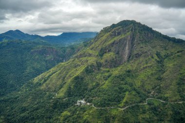Ella, Sri Lanka, Asya 'daki Little Adams tepesinden panoramik manzara