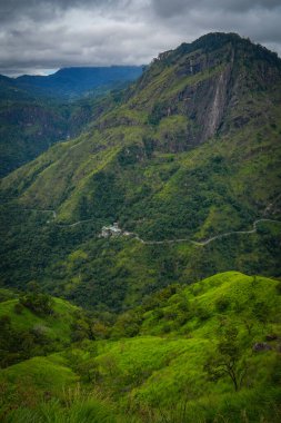Ella, Sri Lanka, Asya 'daki Little Adams tepesinden panoramik manzara