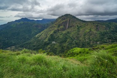 Ella, Sri Lanka, Asya 'daki Little Adams tepesinden panoramik manzara