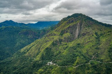 Ella, Sri Lanka, Asya 'daki Little Adams tepesinden panoramik manzara