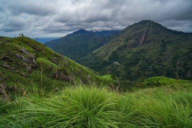 Ella, Sri Lanka, Asya 'daki Little Adams tepesinden panoramik manzara