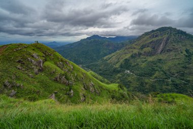 Ella, Sri Lanka, Asya 'daki Little Adams tepesinden panoramik manzara