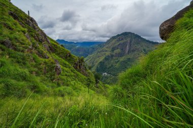 Ella, Sri Lanka, Asya 'daki Little Adams tepesinden panoramik manzara