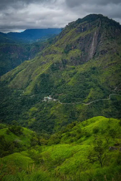 Ella, Sri Lanka, Asya 'daki Little Adams tepesinden panoramik manzara
