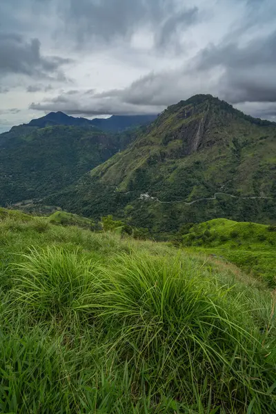 Ella, Sri Lanka, Asya 'daki Little Adams tepesinden panoramik manzara