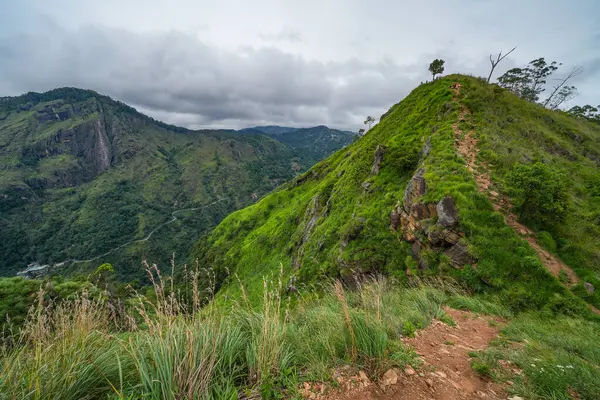 Ella, Sri Lanka, Asya 'daki Little Adams tepesinden panoramik manzara