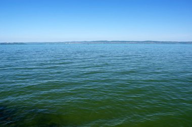 Yazın Balaton Gölü 'nün güzel manzarası, Macaristan, Avrupa