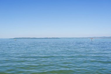Yazın Balaton Gölü 'nün güzel manzarası, Macaristan, Avrupa