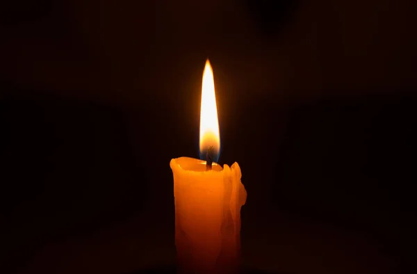 Bright Burning Candle Darkness Remembrance Memorial Day Symbol Inglés Vela —  Fotos de Stock