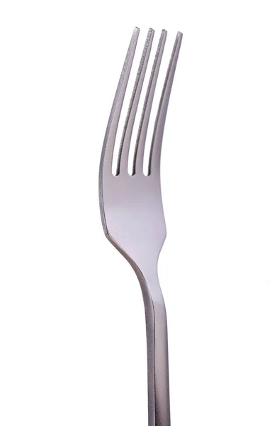 Silverware Metal Fork Isolated White Background Tableware Element — Stock Photo, Image
