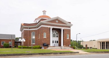 Sylvester, Georgia, USA - April 17, 2022: The Pinson Memorial Methodist Church