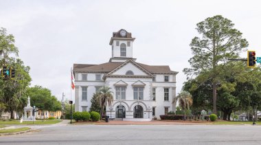 Quitman, Georgia, USA - April 16, 2022: The Brooks County Courthouse