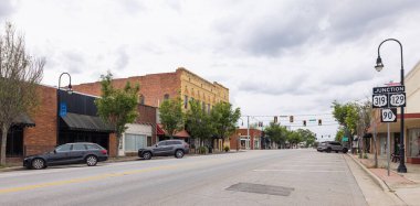 Ocilla, Georgia, USA - April 17, 2022: The old business district on 4th Street
