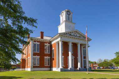 Lumpkin, Georgia, USA - April 19, 2022: The Stewart County Courthouse