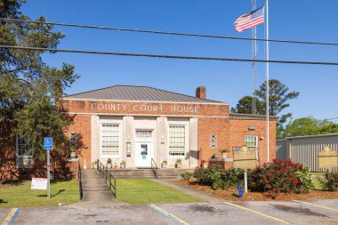 Georgetown, Georgia, USA - April 19, 2022: The Quitman County Courthouse