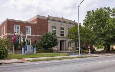 Douglas, Georgia, USA - April 17, 2022: The Coffee County Courthouse