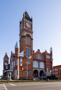 Dawson, Georgia, USA - April 19, 2022: The Terrell County Courthouse