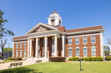 Cochran, Georgia, USA - April 19, 2022: The Bleckley County Courthouse