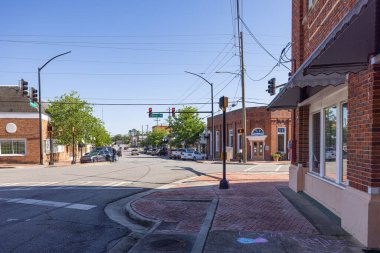 Ashburn, Georgia, USA - April 19, 2022: The old business district on College and McLendon Streets