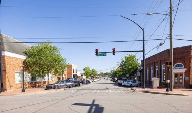 Ashburn, Georgia, USA - April 19, 2022: The old business district on College and McLendon Streets