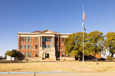 Medford, Oklahoma, USA - October 15, 2022: The Grant County Courthouse