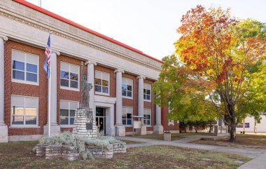 Wewoka, Oklahoma, USA - October 15, 2022: The Seminole County Courthouse