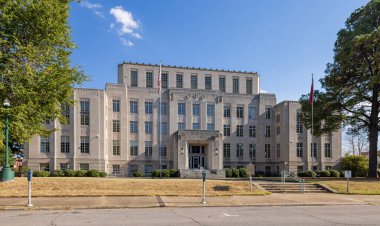 Fort Smith, Arkansas, USA - October 15, 2022: The Sebastian County Courthouse and City Hall