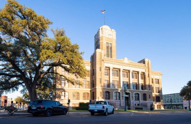 Cleburne, Texas, USA - October 19, 2022: The Johnson County Courthouse