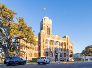 Cleburne, Texas, USA - October 19, 2022: The Johnson County Courthouse