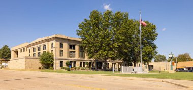 Poteau, Oklahoma, USA - October 15, 2022: The Le Flore County Courthouse