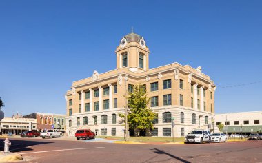 Gainesville, Texas, USA - October 19, 2022: The Cooke County Courthouse