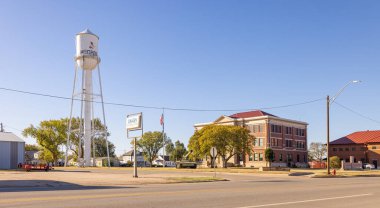 Medford, Oklahoma, USA - October 15, 2022: The Grant County Courthouse