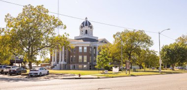 Marietta, Oklahoma, USA - October 19, 2022: The Love County Courthouse