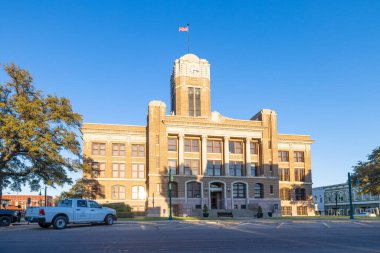 Cleburne, Texas, USA - October 19, 2022: The Johnson County Courthouse