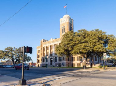 Cleburne, Texas, USA - October 19, 2022: The Johnson County Courthouse