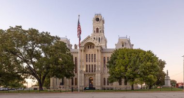 Hillsboro, Texas, USA - October 19, 2022: The Hill County Courthouse
