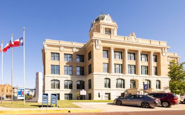 Gainesville, Texas, USA - October 19, 2022: The Cooke County Courthouse