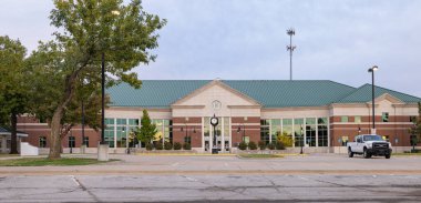Pryor, Oklahoma, USA - October 16, 2022: The Mayes County Courthouse