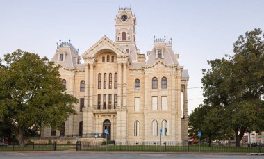 Hillsboro, Texas, USA - October 19, 2022: The Hill County Courthouse
