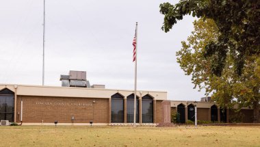 Chandler, Oklahoma, USA - October 16, 2022: The Lincoln County Courthouse